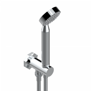 U2N-54 Душ ручной стильный встраиваемый в стену, шланг и патрубок для душа с крючком Thg-paris Nihal porcelaine ivoire Хром