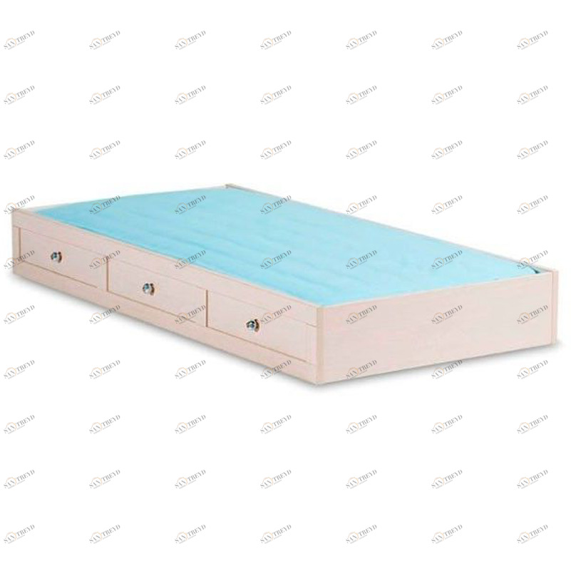 Кровать выдвижная детская 90х190 см беленый дуб Flora CILEK FLORA 00-3832114 Бежевый Santreyd