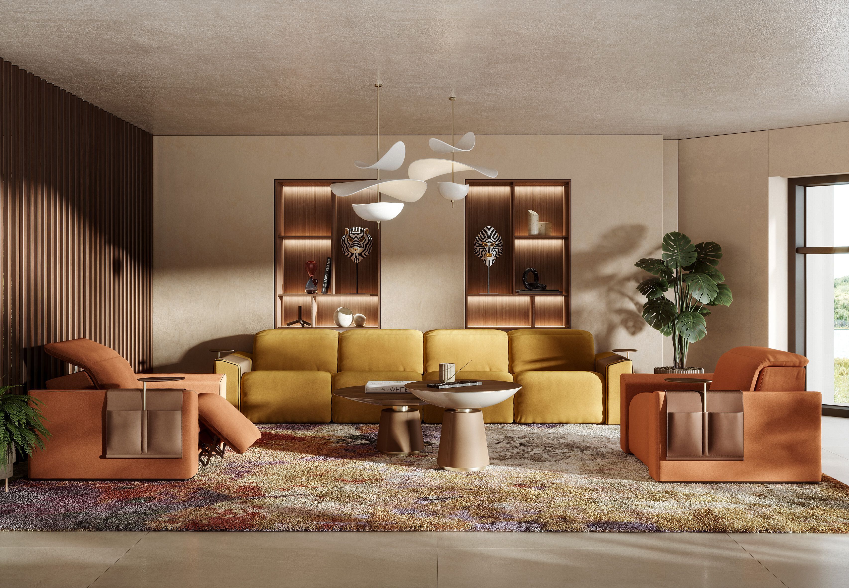 Кожаное кресло с подлокотниками Vismara Design Kubrik ARCH-00000658 - Вид №5