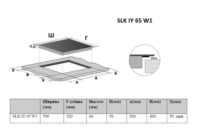 5356587 Индукционная варочная поверхность Schaub Lorenz SLK IY 65 W1 STDN-0017567 - Вид №7