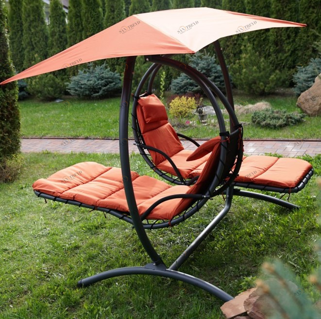 Качели садовые подвесные двухместные Luna Concept BESTA FIESTA  132503 Оранжевый 