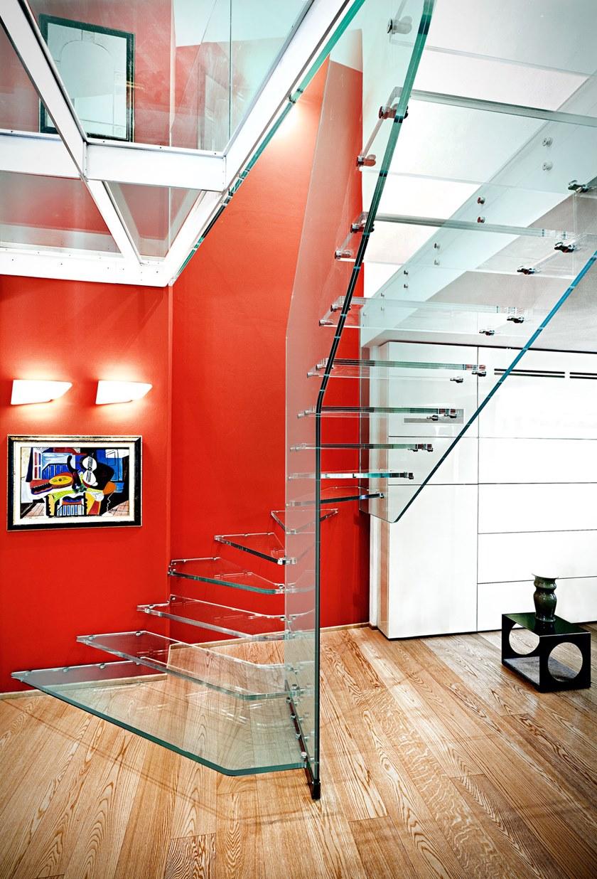 Officine Sandrini Открытая лестница из стекла sun-id-1466783 - Вид №3