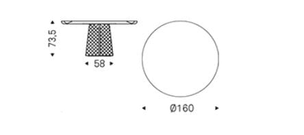 Круглый керамический стол Cattelan italia Atrium ARCH-00037724 - Вид №5