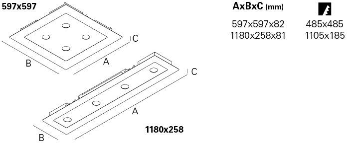 INDELAGUE | ROXO Lighting Встраиваемый потолочный светильник Hikari sun-id-1464161 - Вид №3