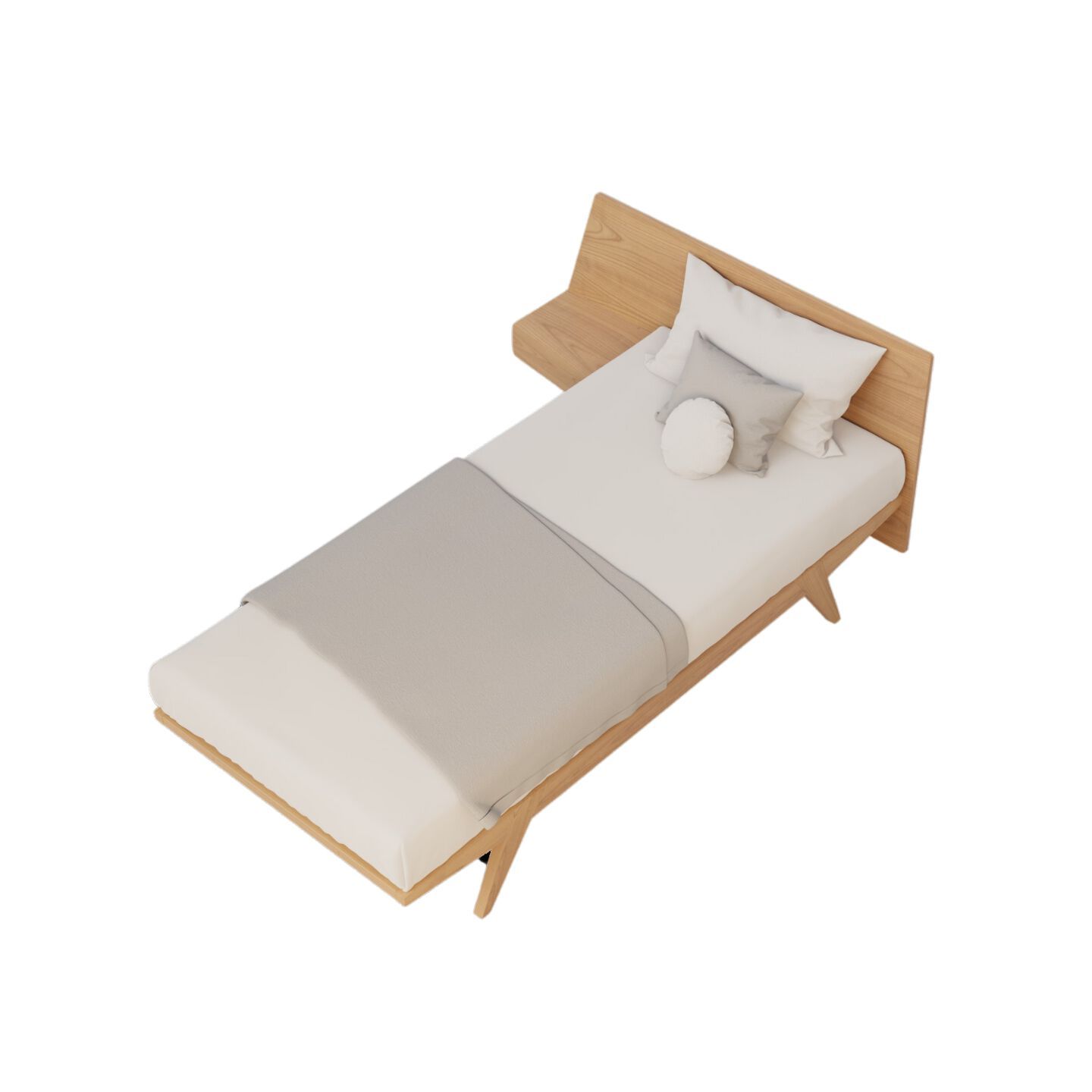 Вишневая кровать со встроенными тумбочками Morelato ARCH-00096351 - Вид №1