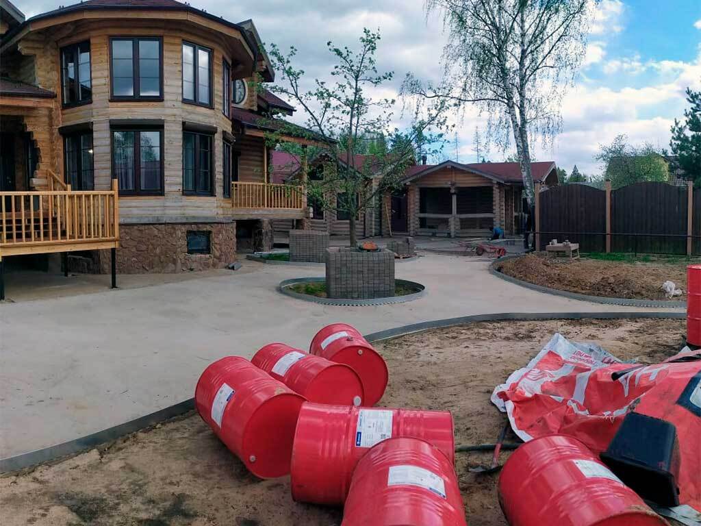 Металлический бордюр 1200*120*70*1,5 компл. ГеоПластБорд GPBST-02 - Вид №8