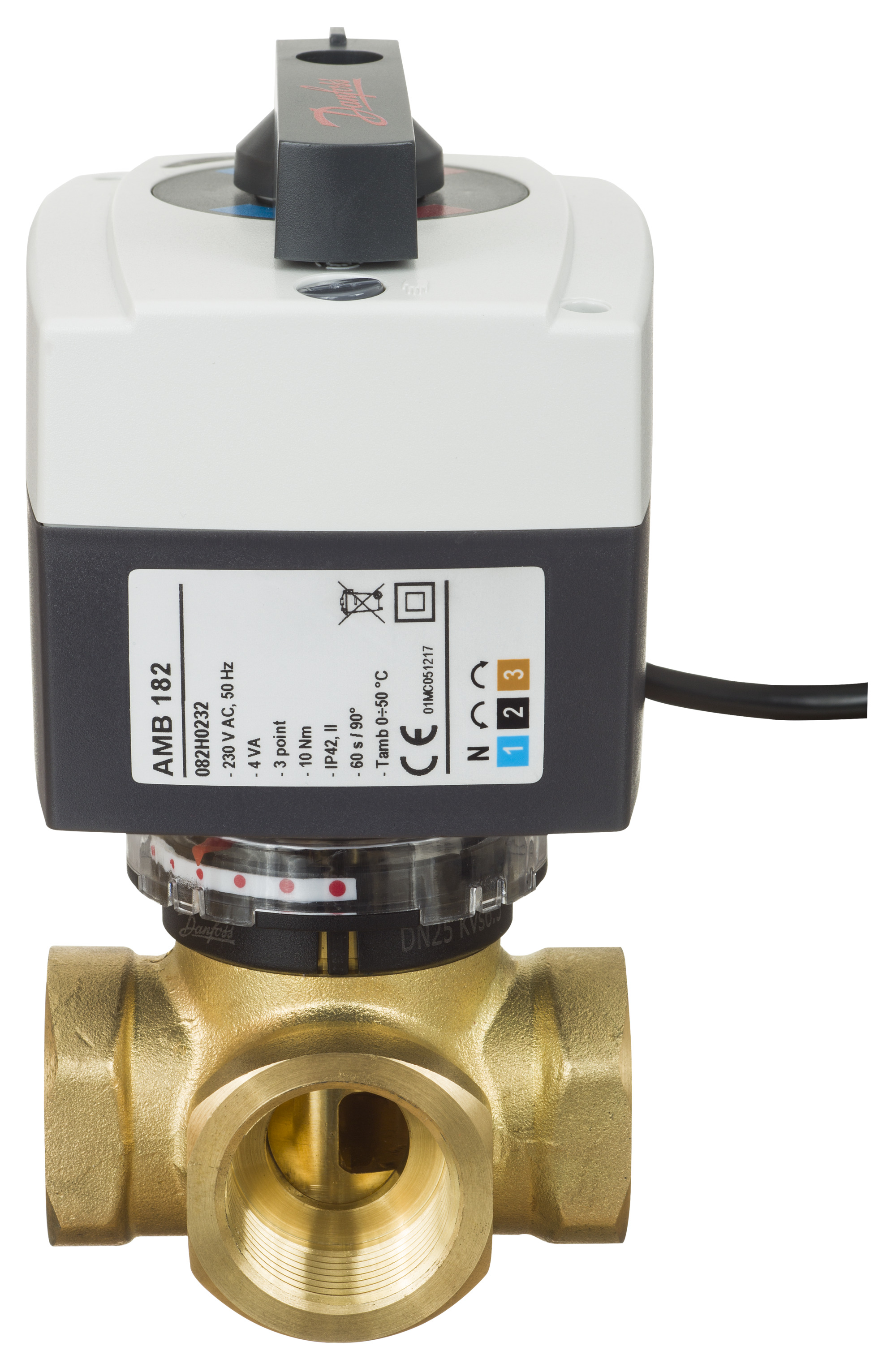 Danfoss Электроприводы серии AMВ для поворотных регулирующих клапанов AMB 162, привод, 230В, импульсный, 120 с 082H0223  - Вид №23