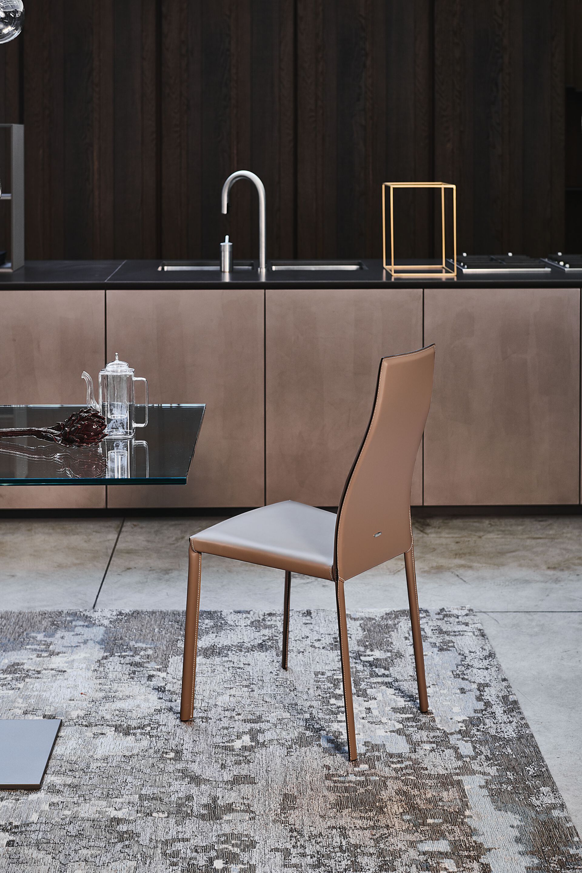 Кожаный стул Cattelan italia KAORI ARCH-00019534 - Вид №1