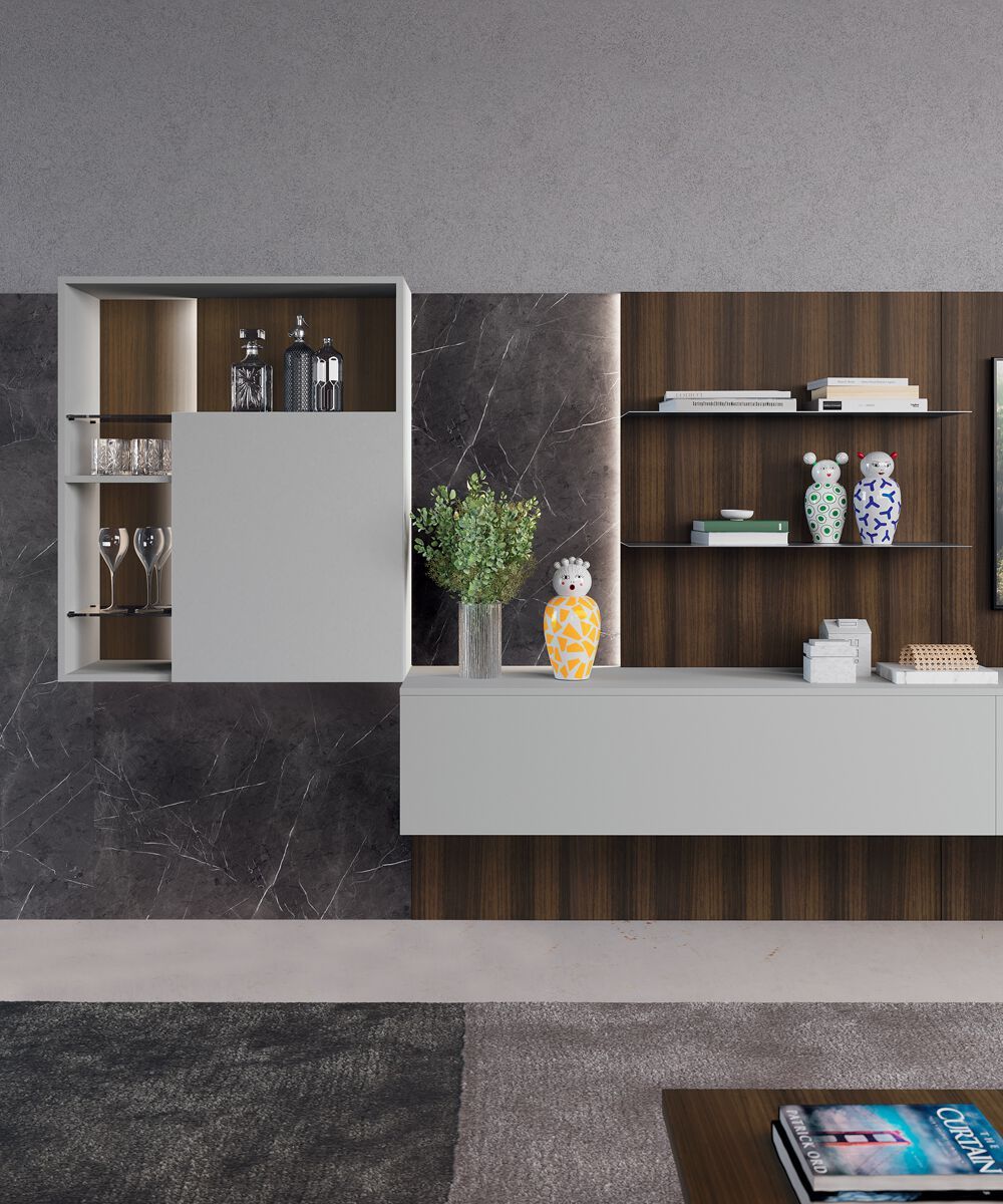 Деревянная секционная оборудованная стена Febal Casa DICIOTTO ARCH-00042839 - Вид №40