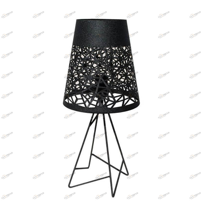 Лампа настольная черная Seven Fires "Карвед" 39402.04.80.01D SEVEN FIRES КАРВЕД 00-3907885 Черный 