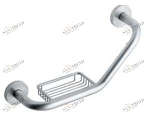 INDA® Угловая ручка для ванной из нержавеющей стали с мыльницей Inox A14920