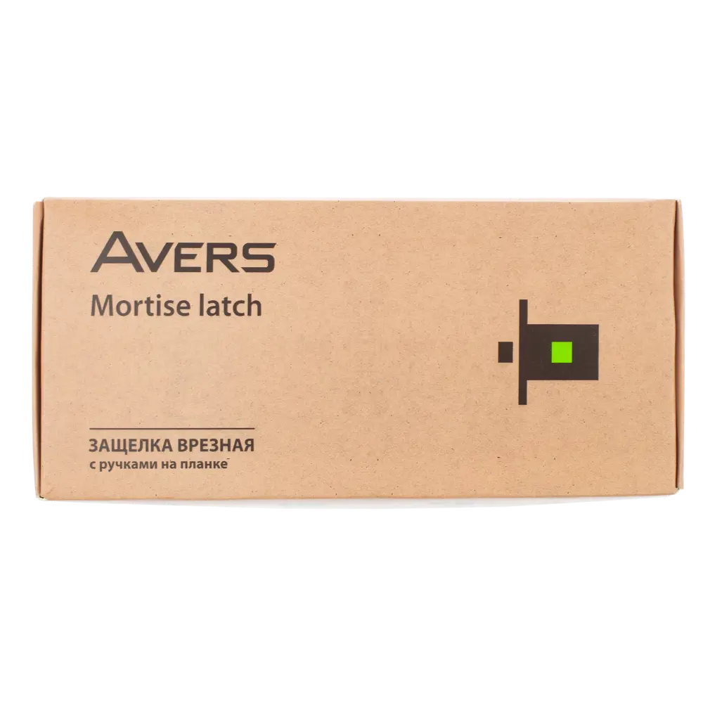 Дверная ручка на планке с защелкой Avers ЗЩ1-2-6, 190x54 мм, белая STLM-2008158 - Вид №3