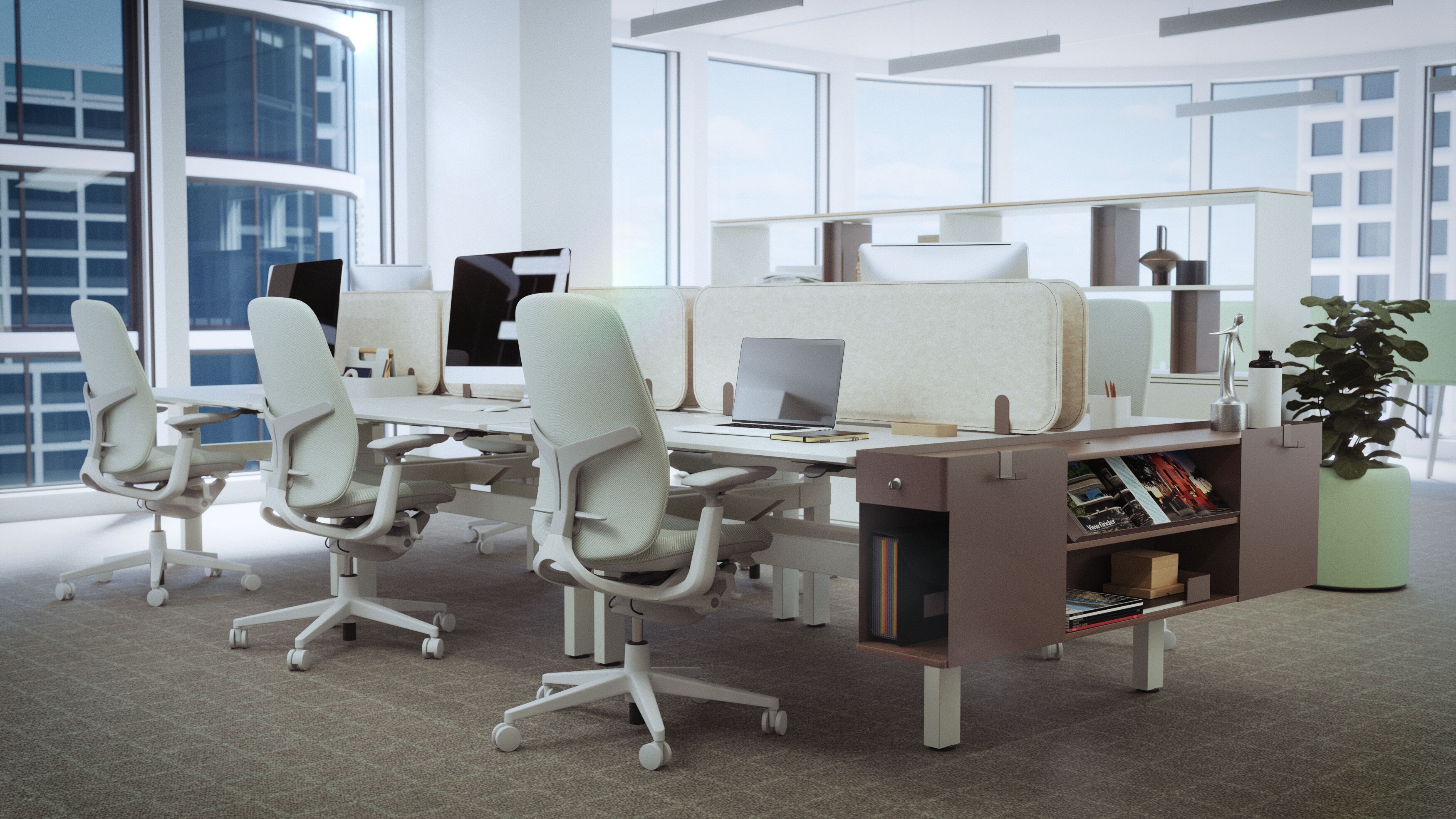 Звукопоглощающая тканевая перегородка для стола Haworth DRIFT FELT ARCH-00020589