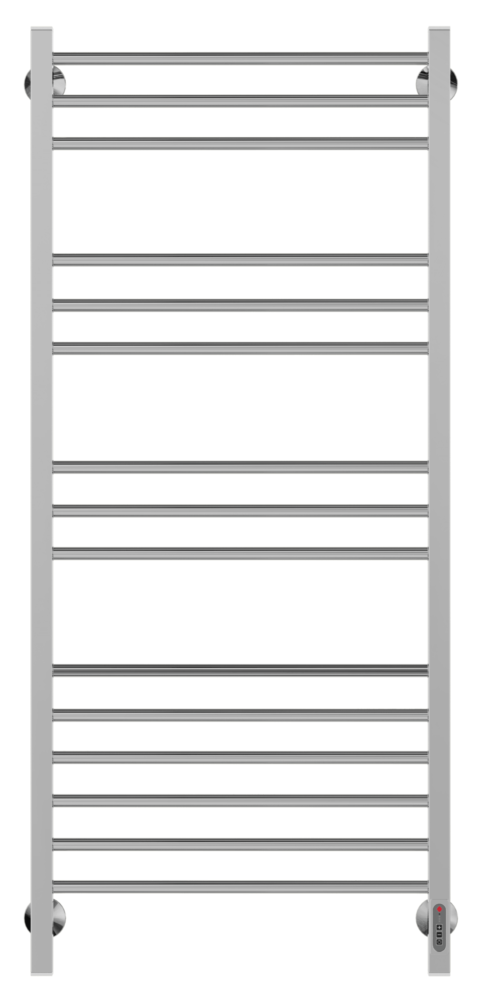 4660059580302 ЭЛЕКТРИКА Сицилия П15 550х1300 (6+3+3+3) электро (new встроен.диммер) Полотенцесушитель TERMINUS RAL 9003 матовый  - Вид №1