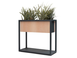 Прямоугольная модульная металлическая плантатор