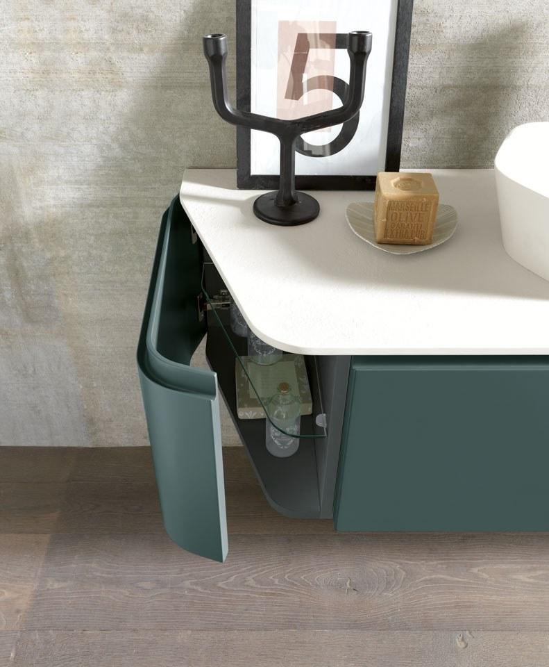 Archeda Двойная лакированная деревянная тумба под умывальник Gola sun-id-1385700 - Вид №1