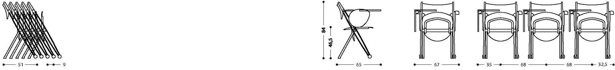 LAMM Стул для конференций складной с откидной крышкой Conpasso sun-id-1435795 - Вид №9