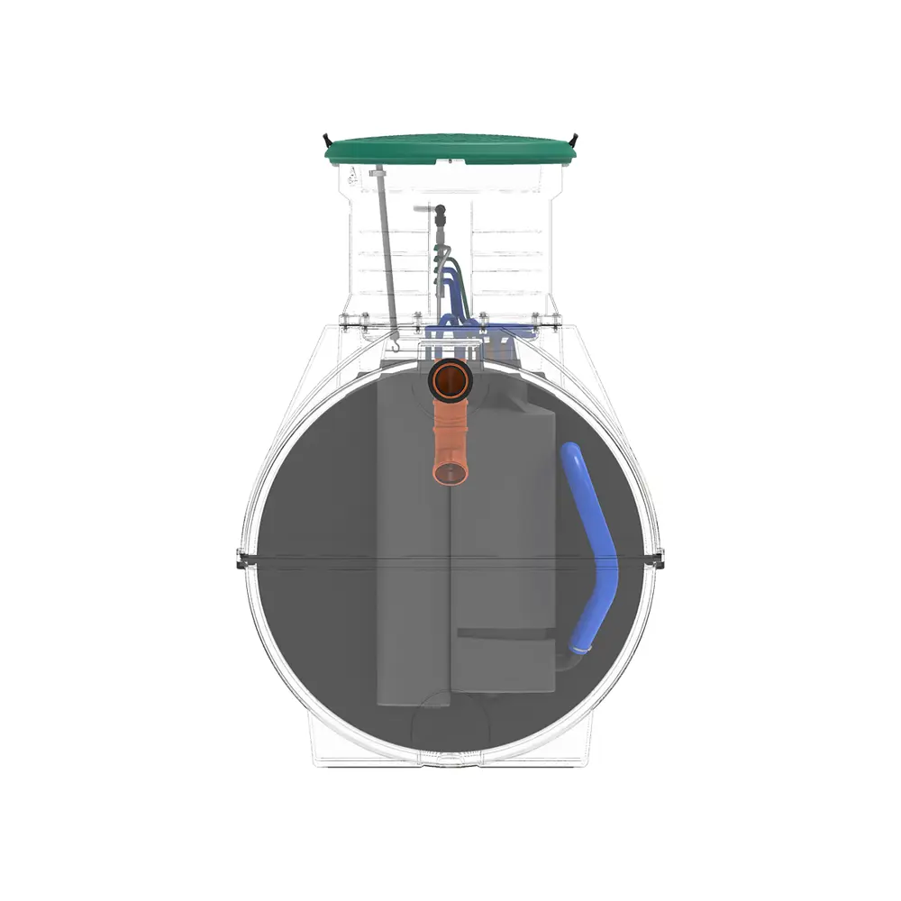 Станция биологической очистки четрыхкамерная Rostok Ground 8 3500 литров 1600 л/сутки STLM-2143097 - Вид №9
