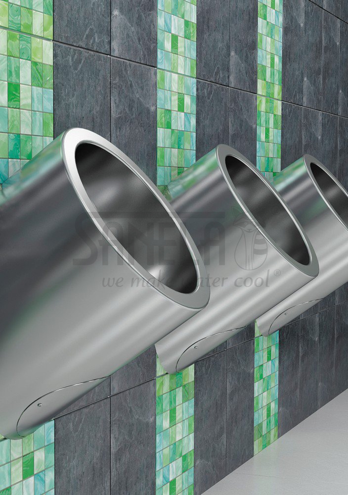 91094 Нержавеющий автоматический подвесной писсуар с термодатчиком, 6 В SANELA  - Вид №1