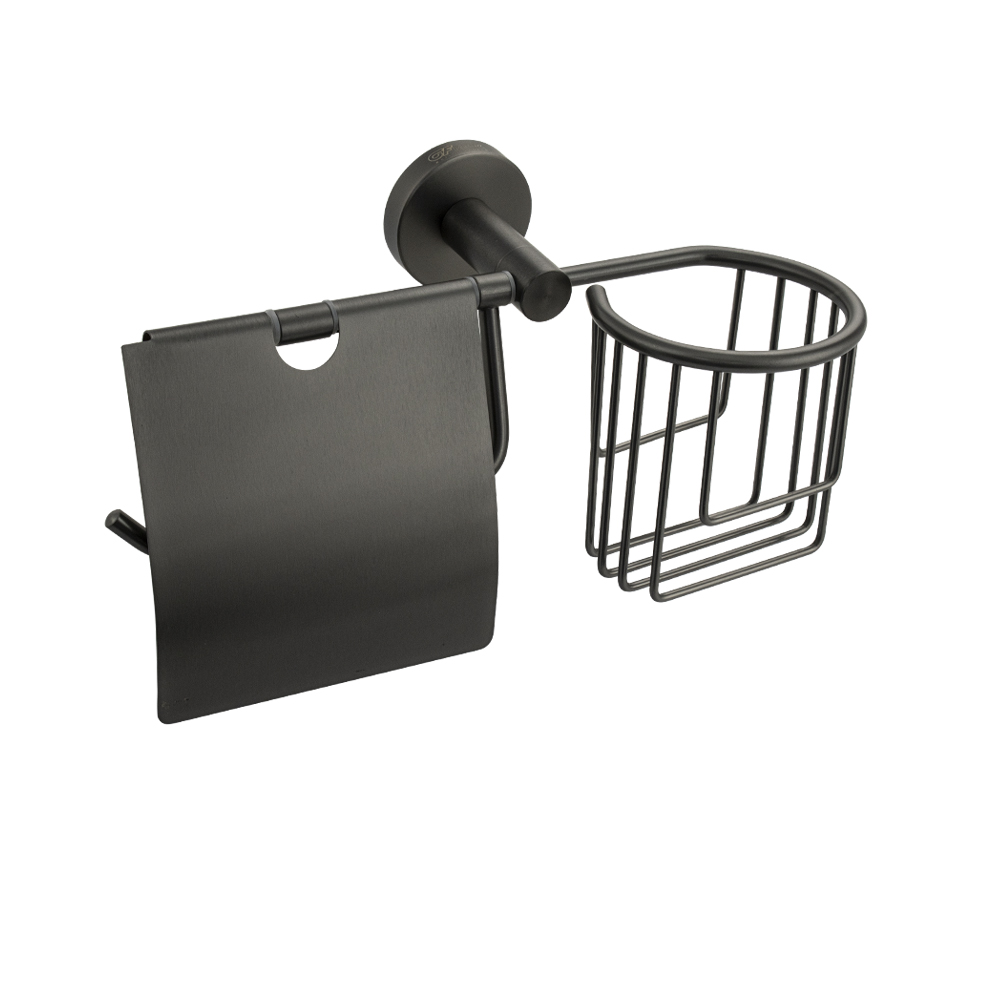 GFmark - Держатель освежителя воздуха и туалетной бумаги с экраном, ГРАФИТ, код: 78244 