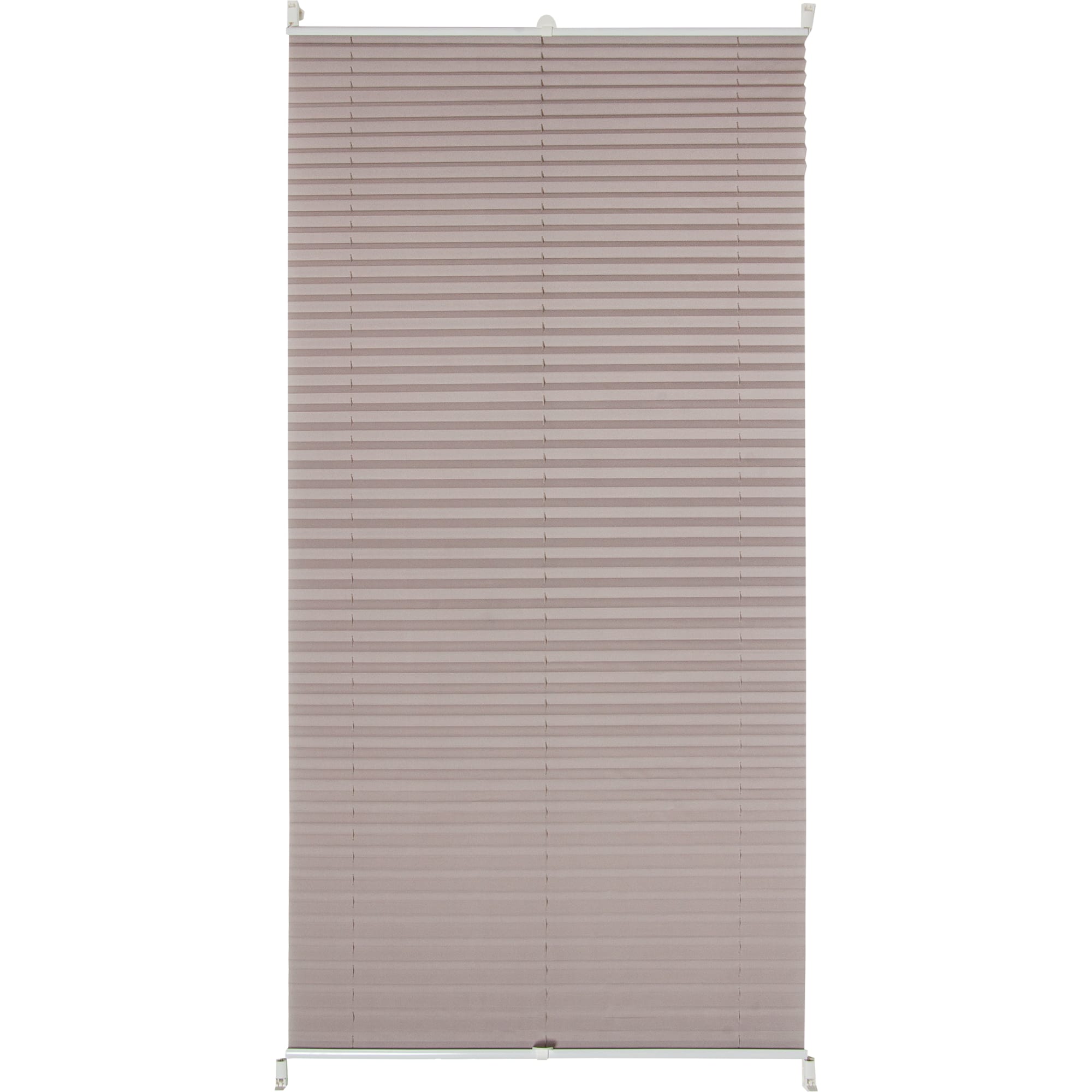 82057291 Штора плиссе «Плайн», 70х160 см, текстиль, цвет серый Santreyd 