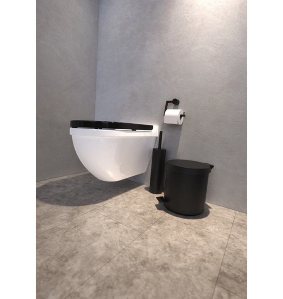 FROST Держатель туалетной бумаги 1 » черный Нержавеющая сталь Черный N1909-B  - Вид №3