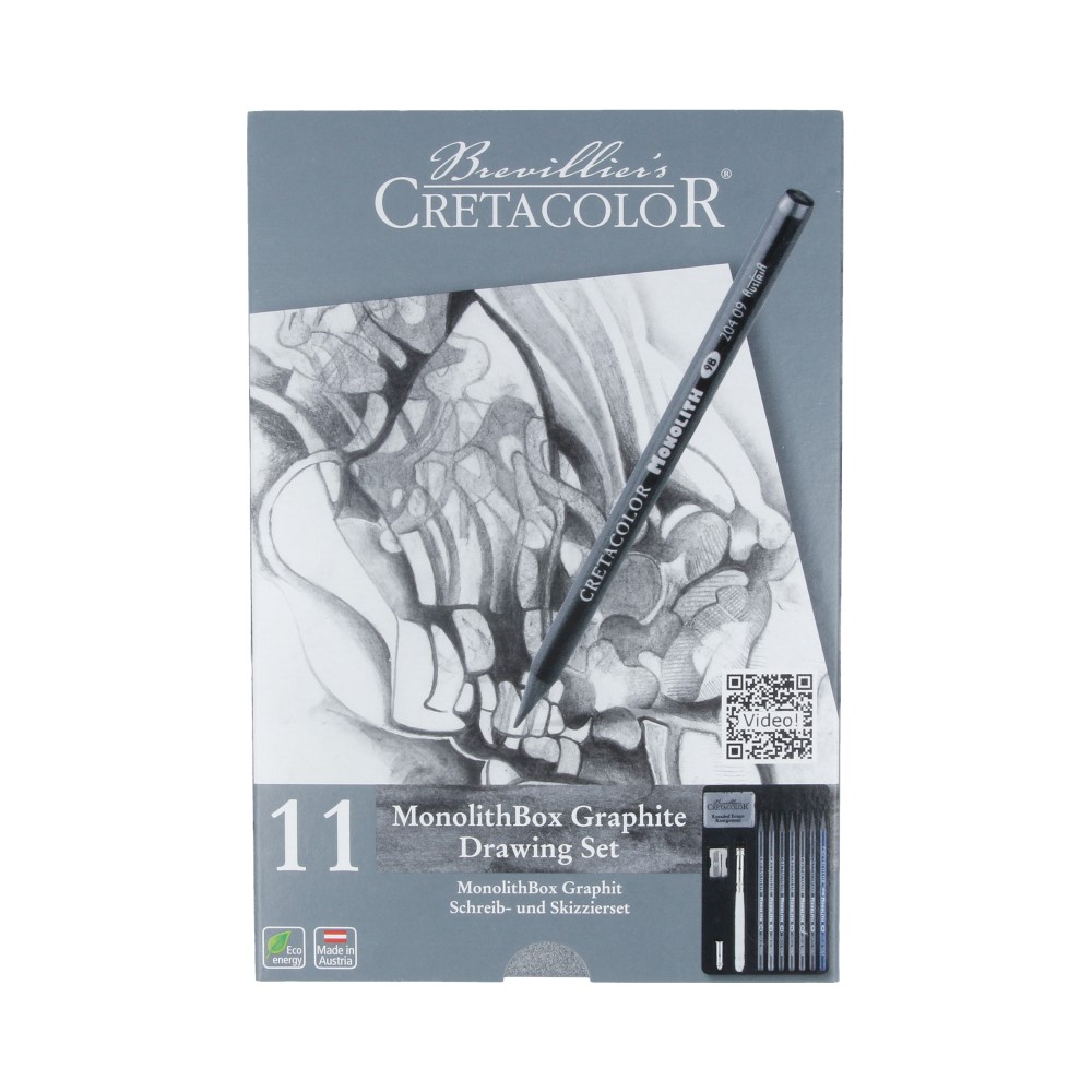 30 Набор для набросков и эскизов "MONOLITH Box" ( в металлической упаковке ) CC204 Creta Color 
