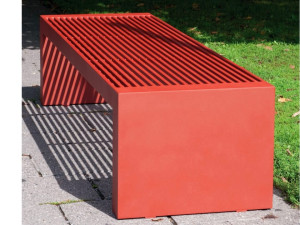 Скамья из нержавеющей стали без спинки