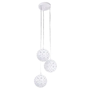 Подвес Hanifa 3xE27x60 Вт, металл, цвет белый 13997209 STLM-2001924