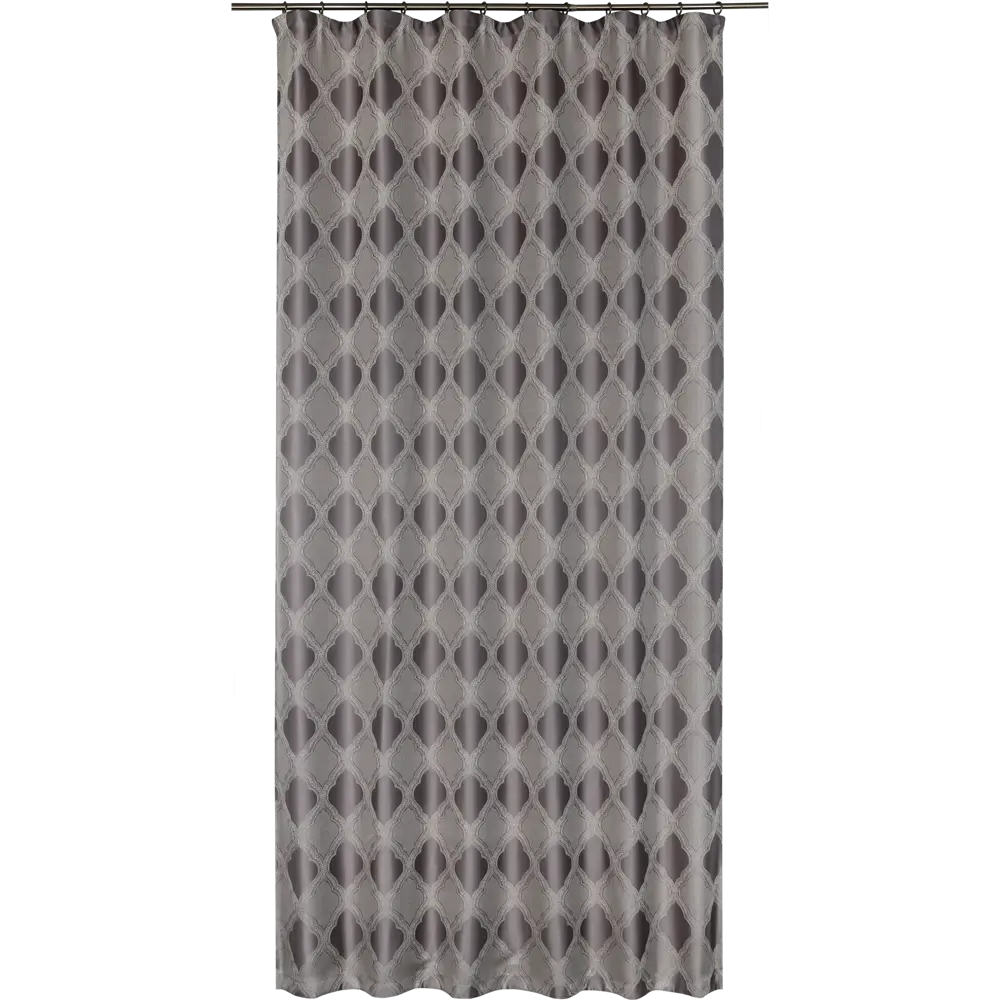 Штора на ленте «Кармен» 160х260 см полиэстер вензель цвет серый AMORE MIO STLM-2050750