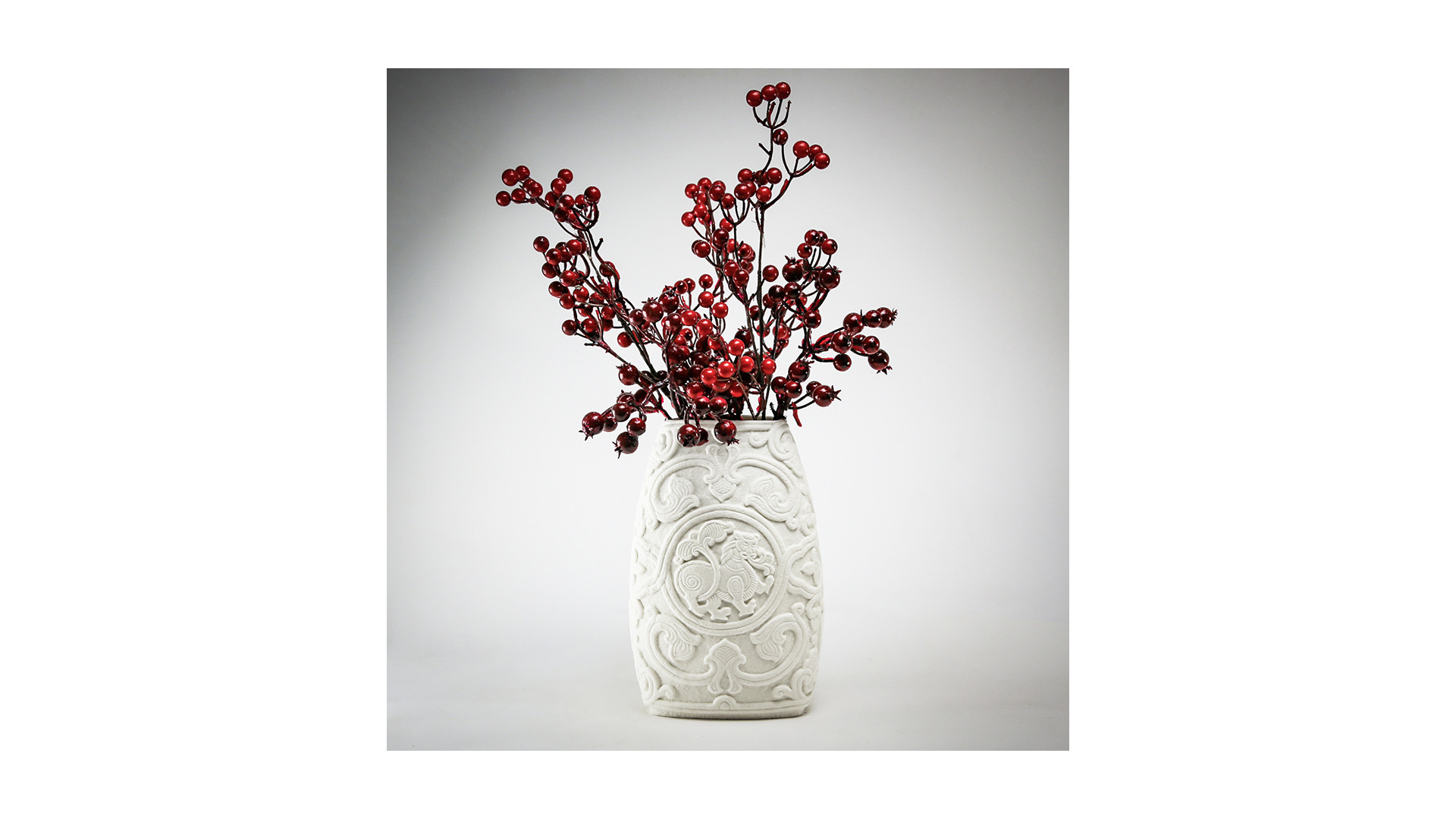 10647245 RUPOR manufactory Ваза Rupor Лев 28см, белый, фарфор Фарфор  - Вид №4