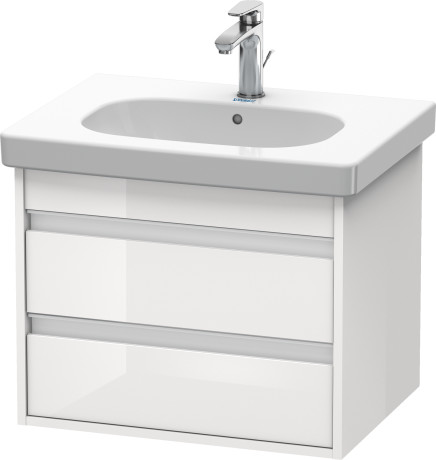 KT665005151 Тумбочка подвесная Ketho #KT6650 600 x 455 мм Сосна коричневая, декор Duravit - Вид №2