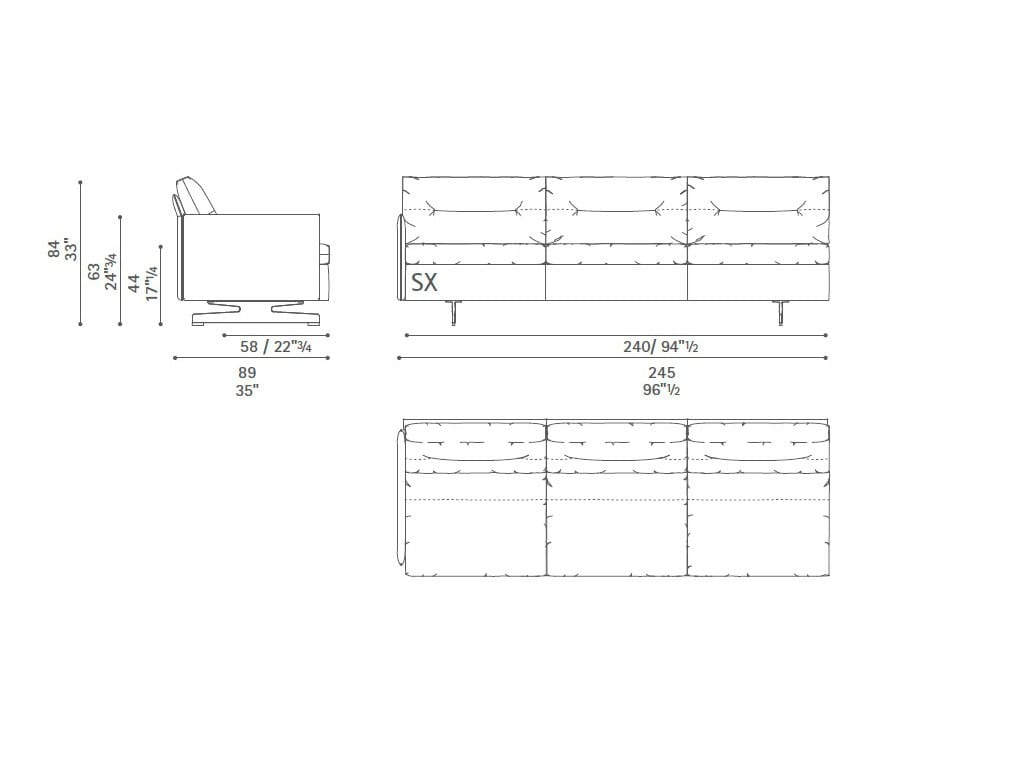 Диван с журнальной стойкой Poltrona Frau коллекция-диваны и кресла ARCH-00101037 - Вид №29