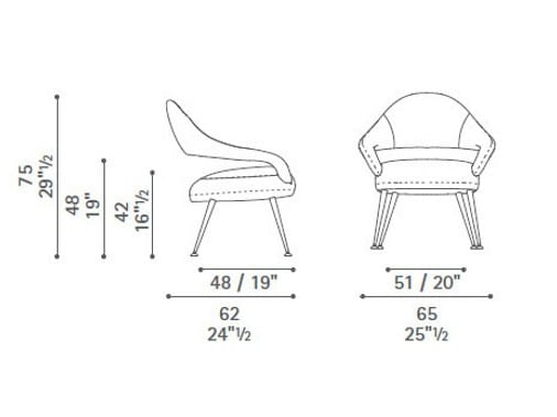 Кресло с подлокотниками Poltrona Frau коллекция - диваны и кресла ARCH-00148137 - Вид №4