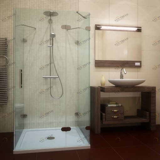 Душевая кабина 95x95 GK-004A стекло прозрачное GUTEWETTER LUX SQUARE 95X95GK004A