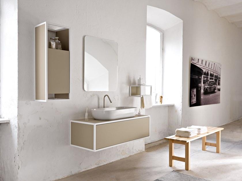 Scarabeo Ceramiche Тумба под умывальник подвесная одинарная Frame sun-id-1494294 - Вид №7