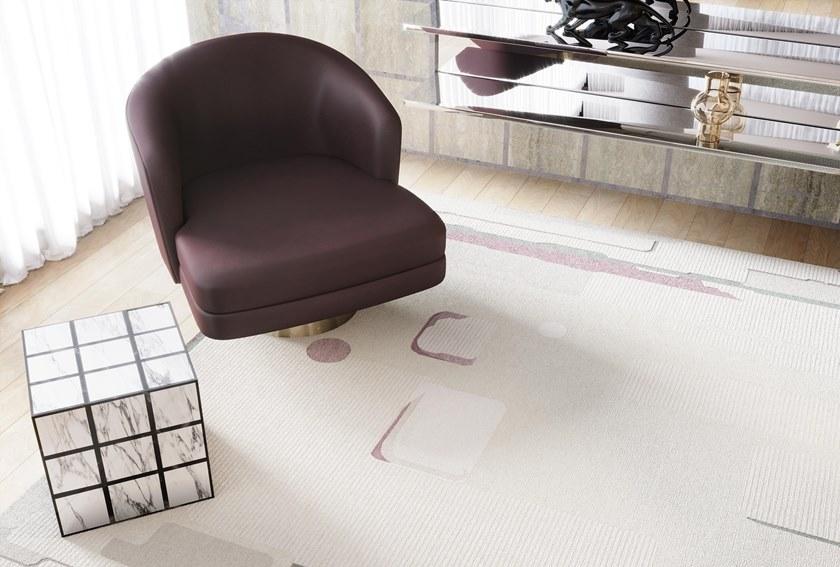 Tapis Rouge Прямоугольный коврик ручной работы из шерсти и шелка Abstraction Tr1744 - Вид №2