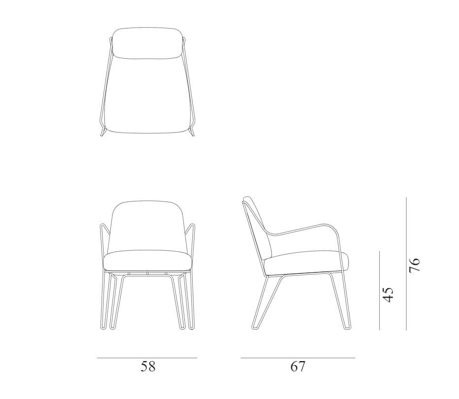 Тканевый мягкий садовый стул Exteta Moonlight ARCH-00046216 - Вид №20