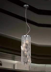 Подвесной светильник Crystal Lux Bloom SP chrome CRYSTAL LUX BLOOM 071478 Прозрачный;серебро