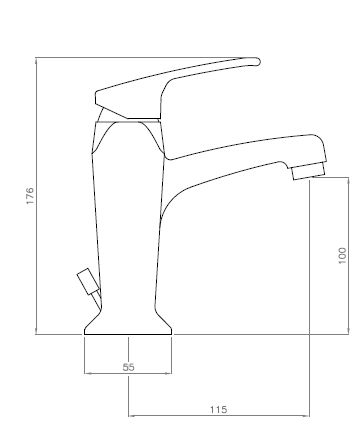 Смеситель на раковину Cezares LEGEND-LSM2-01 - Вид №1