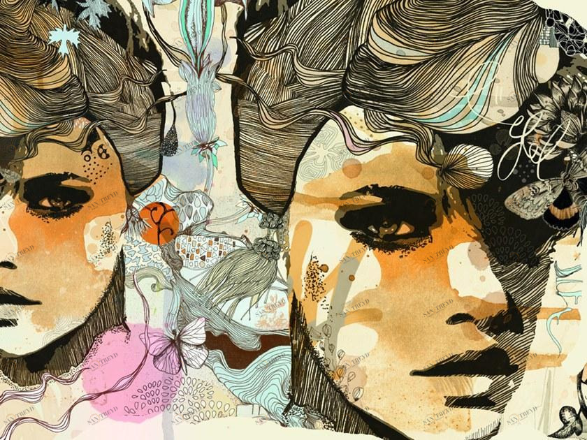 MOMENTI Авторский художественный принт Crazy home paintings Gi-009