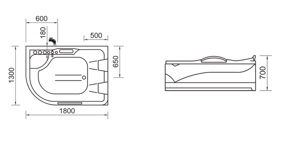 Гидромассажная ванна Wellis Dublo E-Plus™ sun-id-296331 - Вид №3