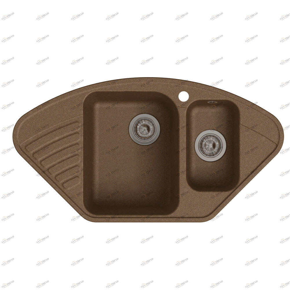 RQ987 шоколад Мойка кухонная прямоугольная Raiber 