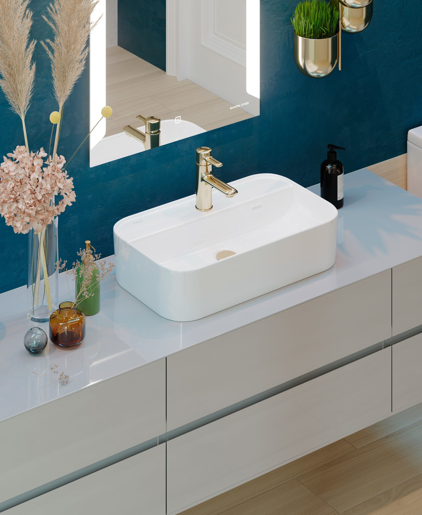 ART43SLWB01I Врезной умывальник Inside SANITA LUXE Infinity - Вид №2