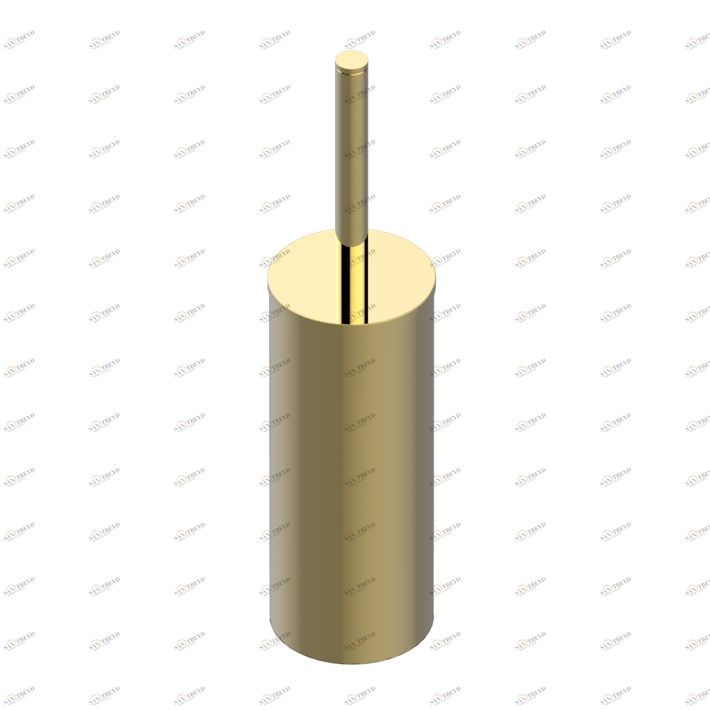 U9N-4700C Стакан напольный и щётка для унитаза с крышкой Thg-paris Grand central с ручками-рукоятками с чёрным ониксом Покрытие PVD золотистый цвет U9N-4700C CAT.F