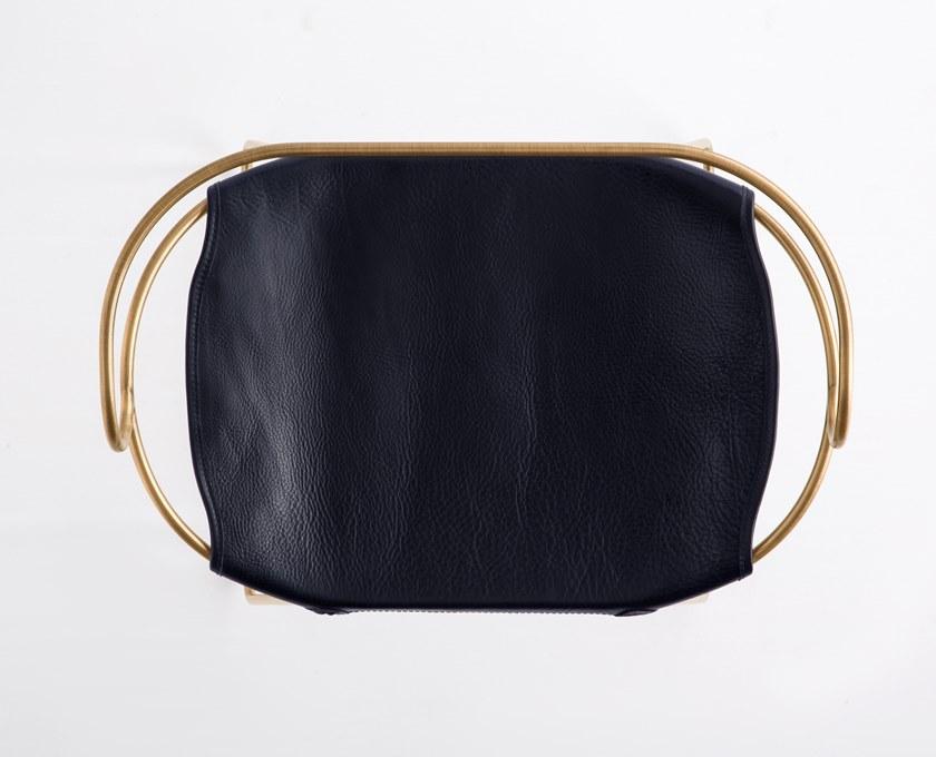 Jover+Valls Барный стул из кожи с высокими санками Hug sun-id-1480959 - Вид №3