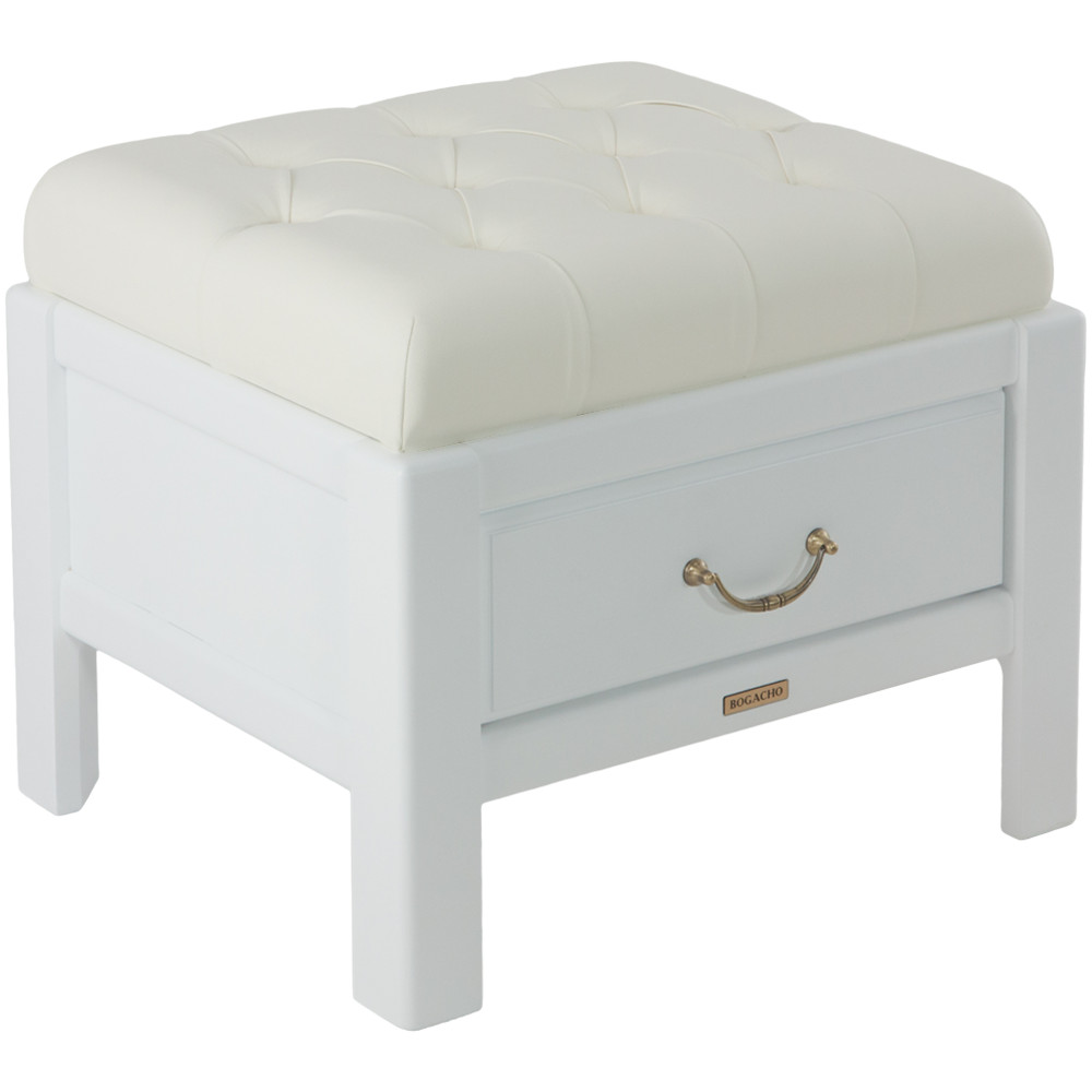 11099 Банкетка Лотос 4 Молочный BOGACHO 4627170345289