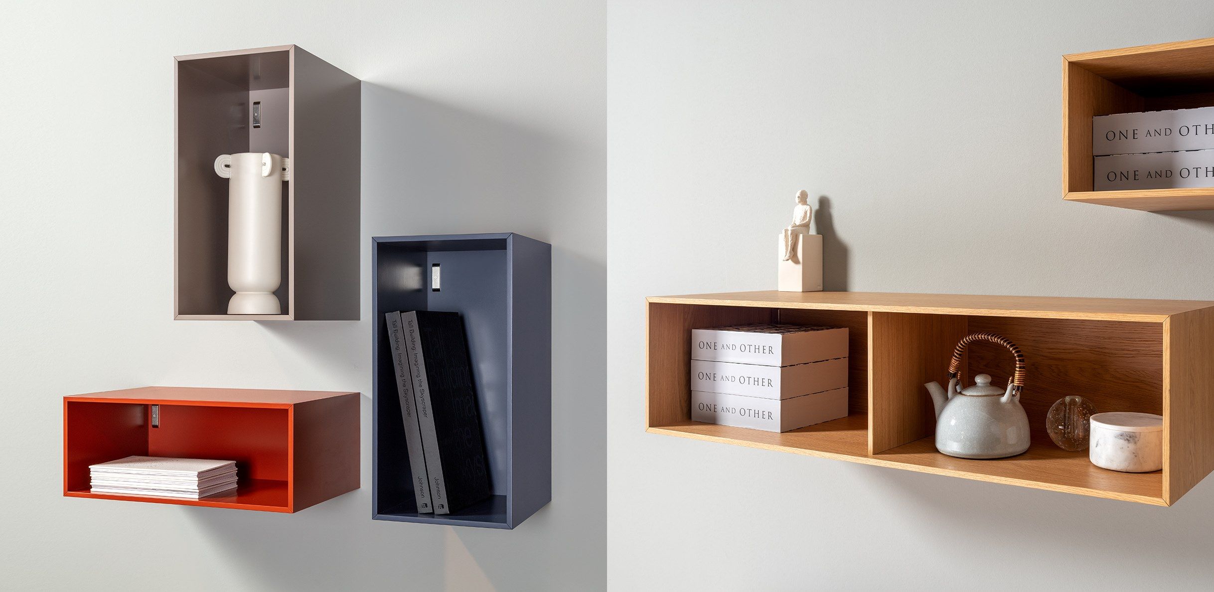 Деревянный вертикальный навесной шкаф Rolf Benz Rolf Benz 9200 узкий ARCH-00035563 - Вид №1