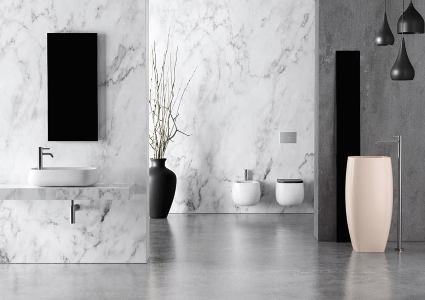 33120101.01 Подвесной унитаз 550х335х450 мм Alice Ceramica Nur безободковый выпуск в стену Белый глянцевый - Вид №7