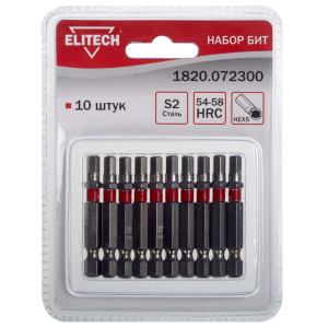 Набор бит Elitech 1820.072300 9135824